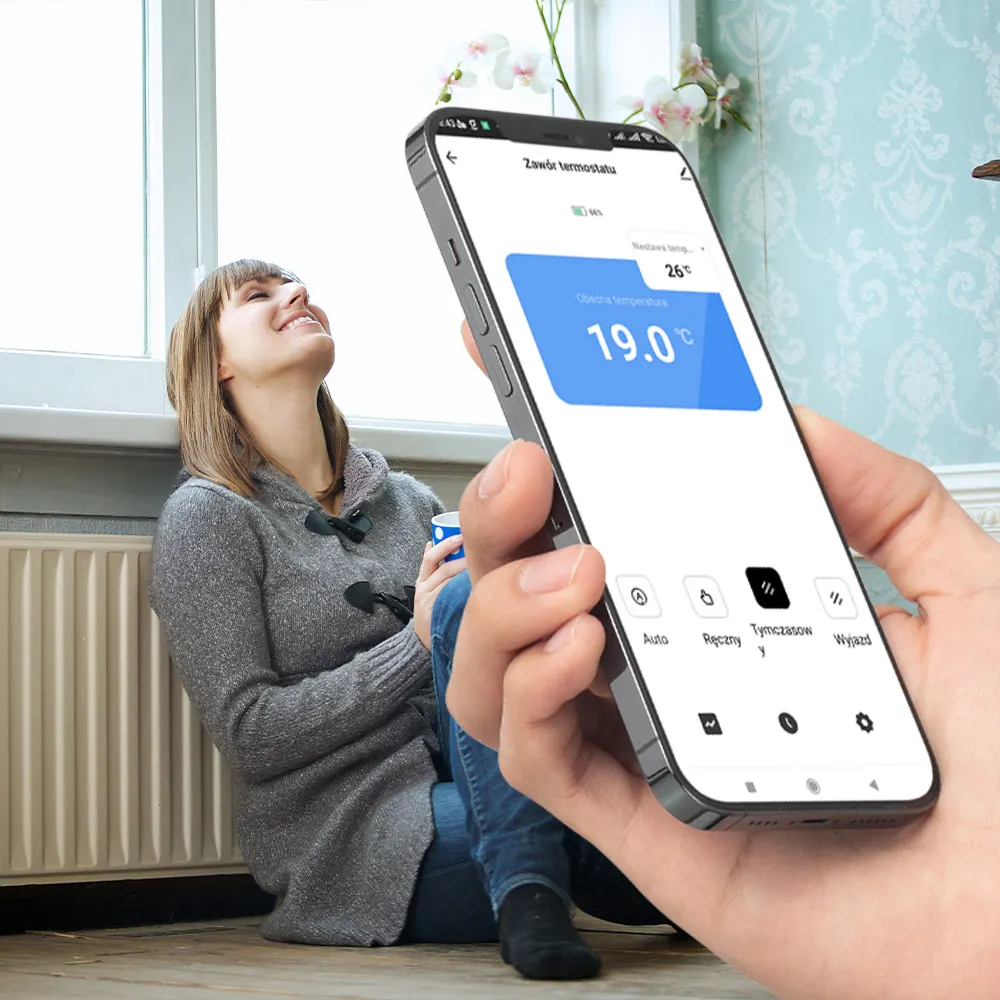 Termostat Głowica Termostatyczna WiFi Zigbee ORLLO TUYA