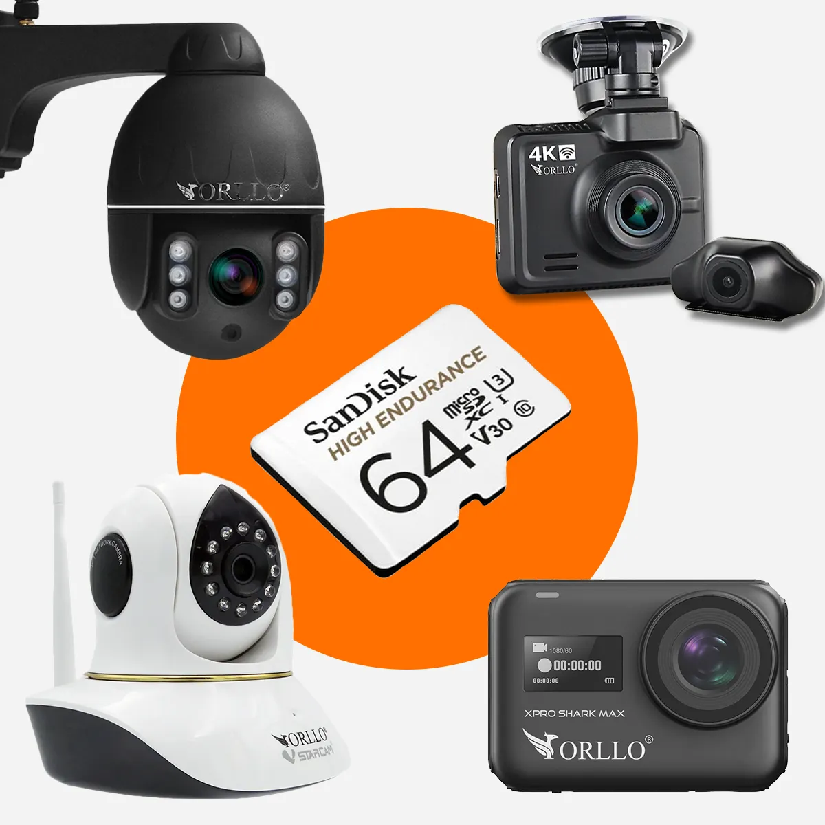 Karta pamięci 64GB micro SDXC SanDisk High Endurance Klasa 10 U3