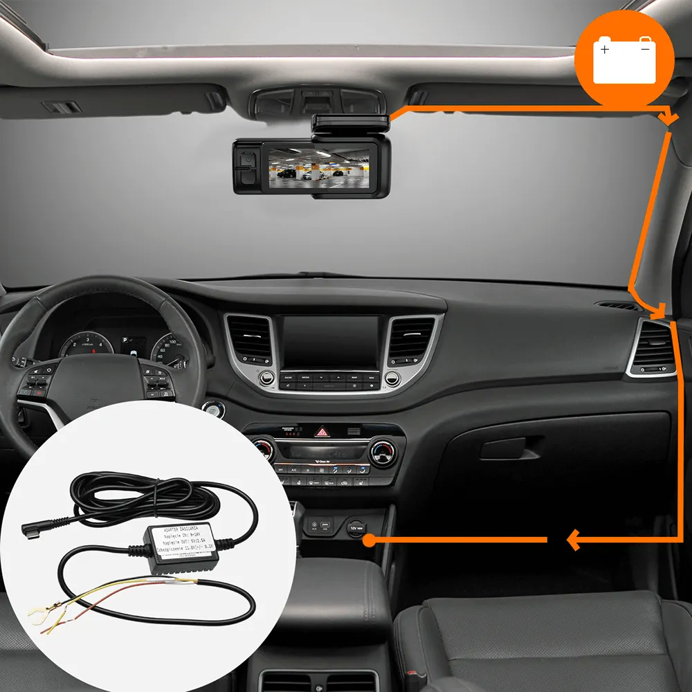 Adapter stałego zasilania do Kamery Samochodowej ORLLO RX-700 DUAL