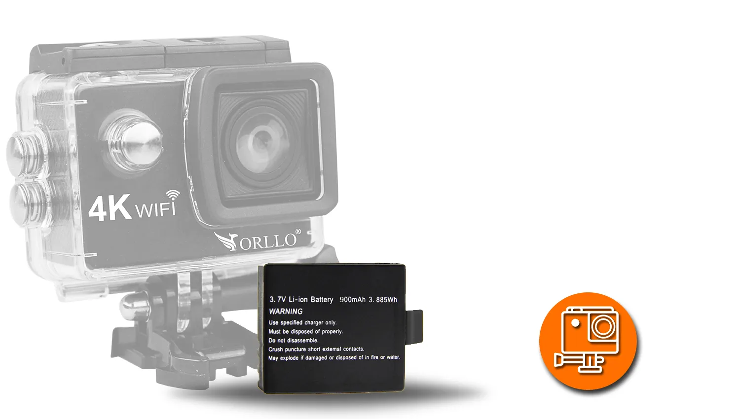 Bateria do Kamery Sportowej ORLLO Xpro GO+