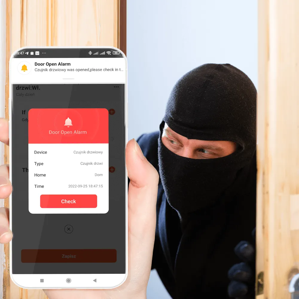 Czujnik Otwarcia Drzwi i Okna WiFi ORLLO TUYA