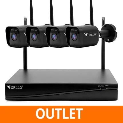 Zestaw do Monitoringu 4 Kamery 3Mpx ORLLO E-SET-W1 OUTLET BDB