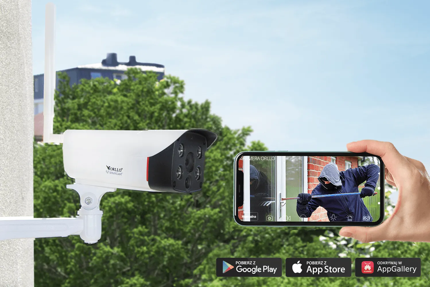 Kamera GSM na Kartę SIM Zewnętrzna 4G LTE 3Mpx ORLLO Z11 OUTLET IDEALNY