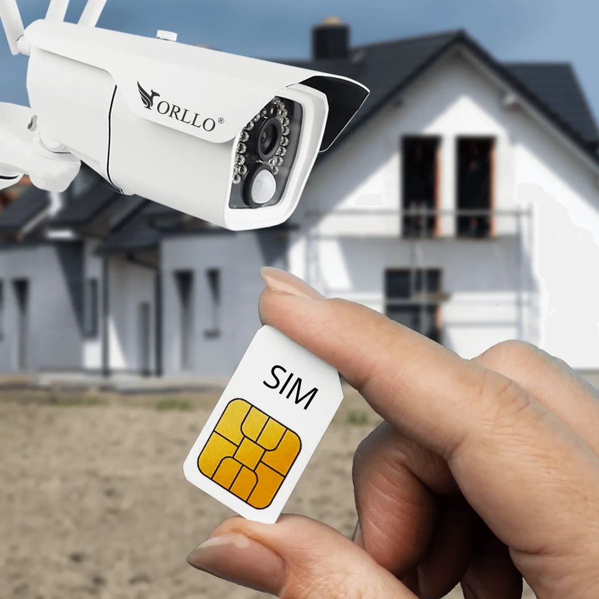 Kamera GSM LTE Zewnętrzna Bateria Solarna ORLLO CAMSIM 2S