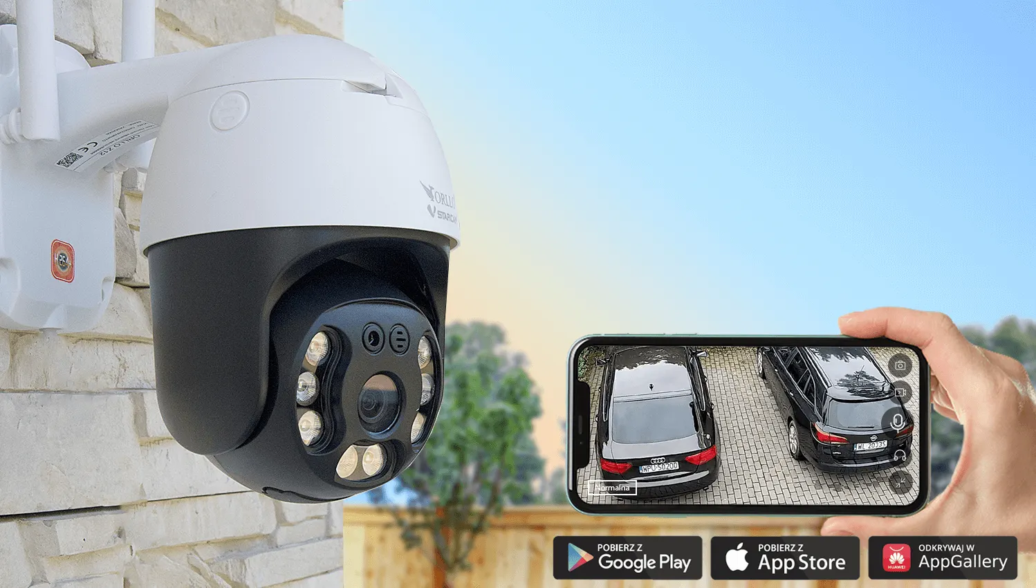 Kamera Obrotowa Zewnętrzna WiFi IP ORLLO Z12 OUTLET IDEALNY