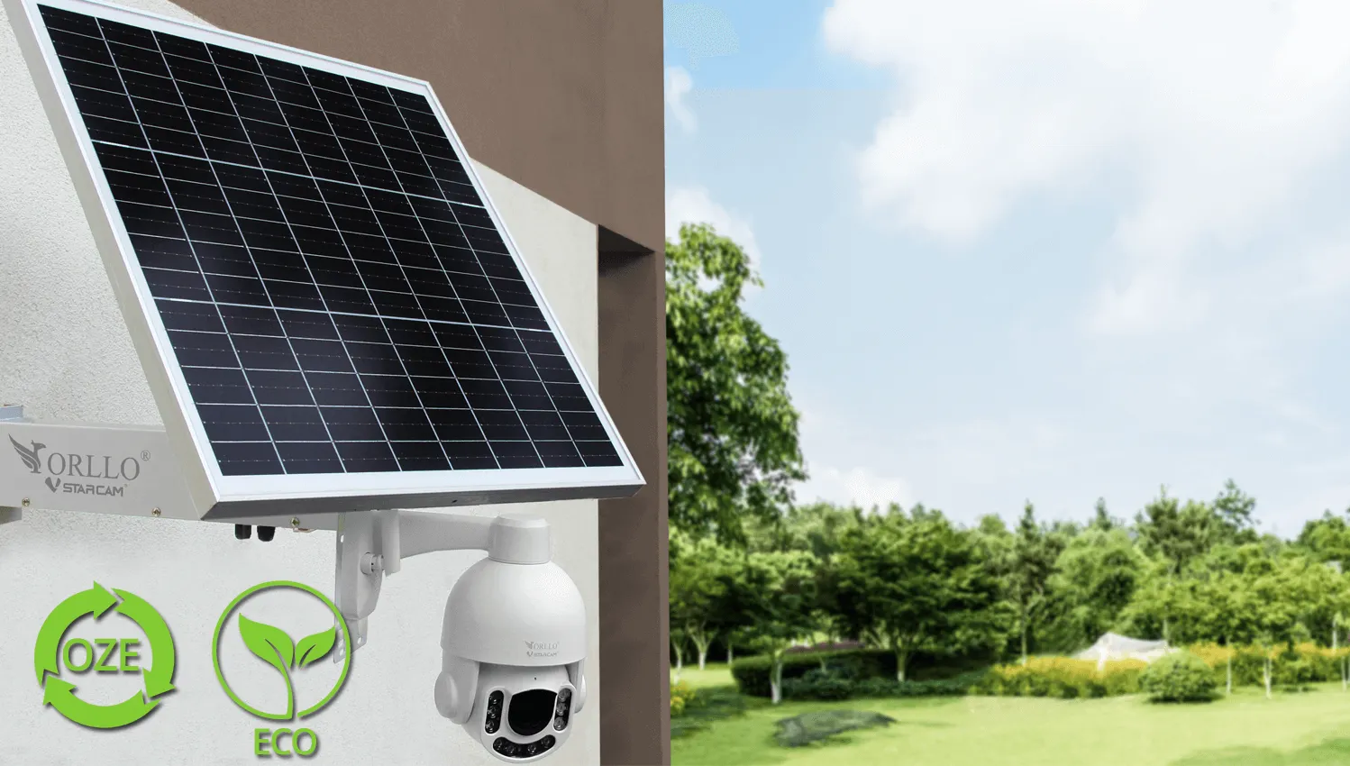 Kamera Zewnętrzna Obrotowa GSM Z7 + Panel Fotowoltaiczny SM6030