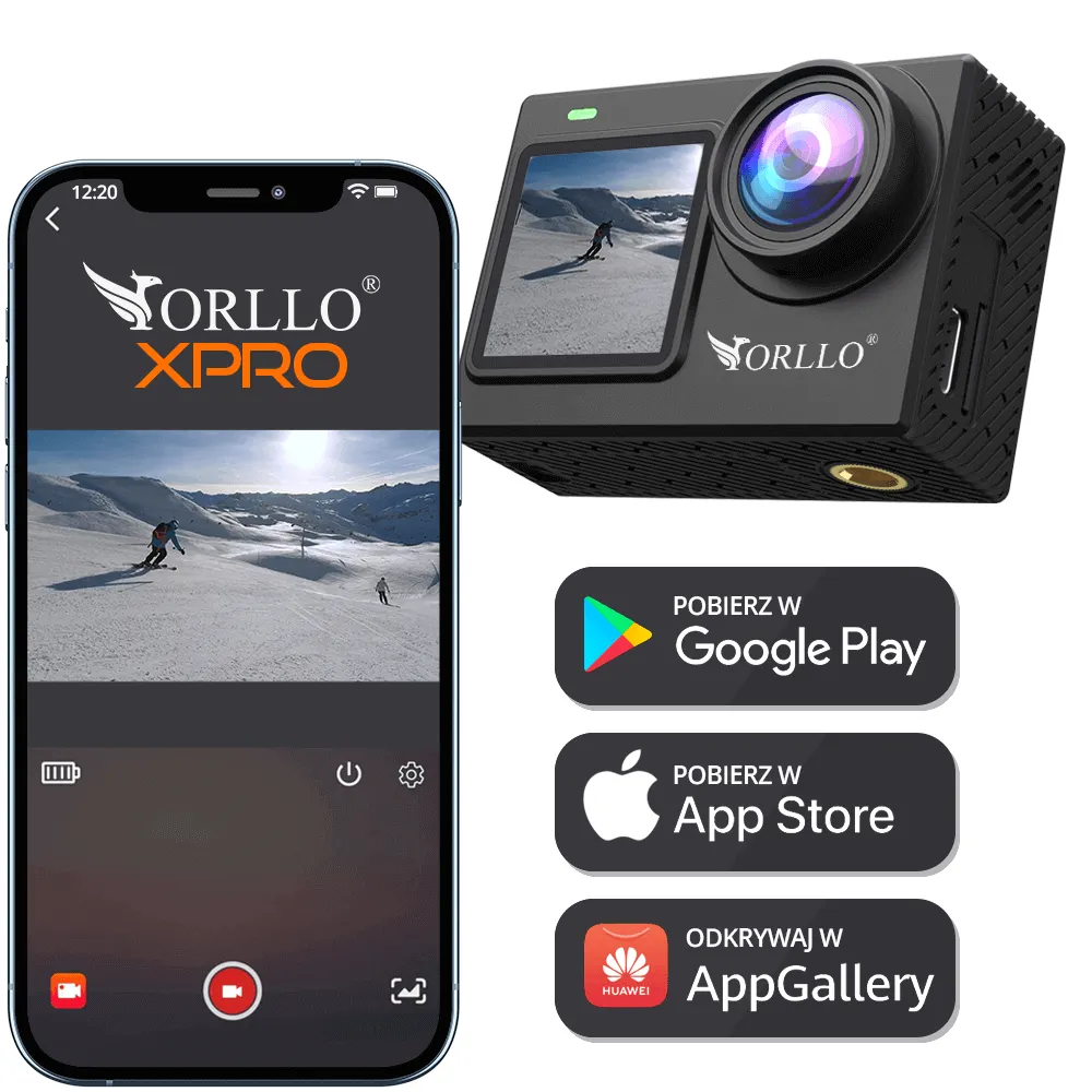 Kamera Sportowa 4K 60FPS ORLLO XPRO SHARK DUO