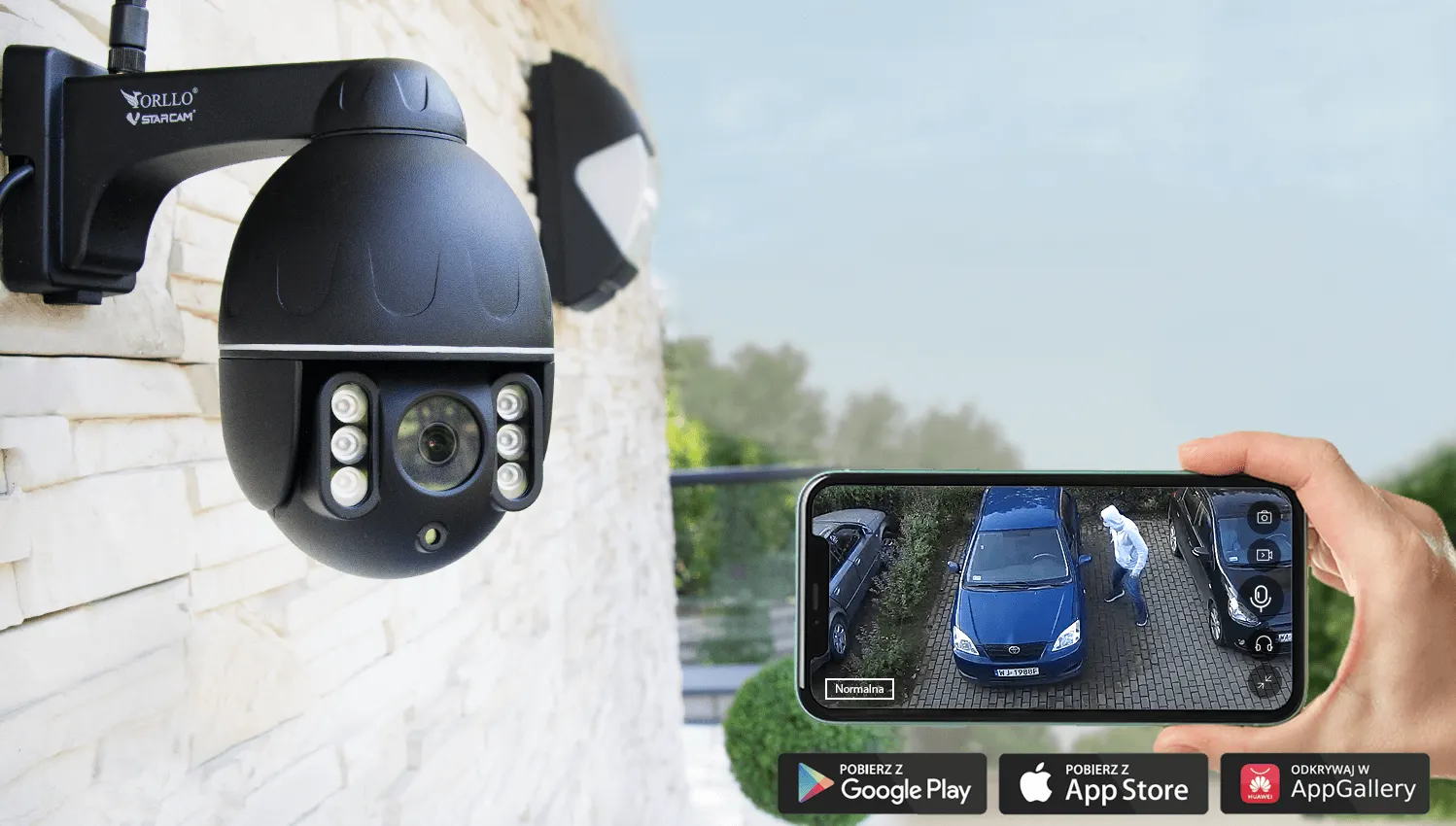 Kamera Zewnętrzna IP WiFi Obrotowa ORLLO Z8