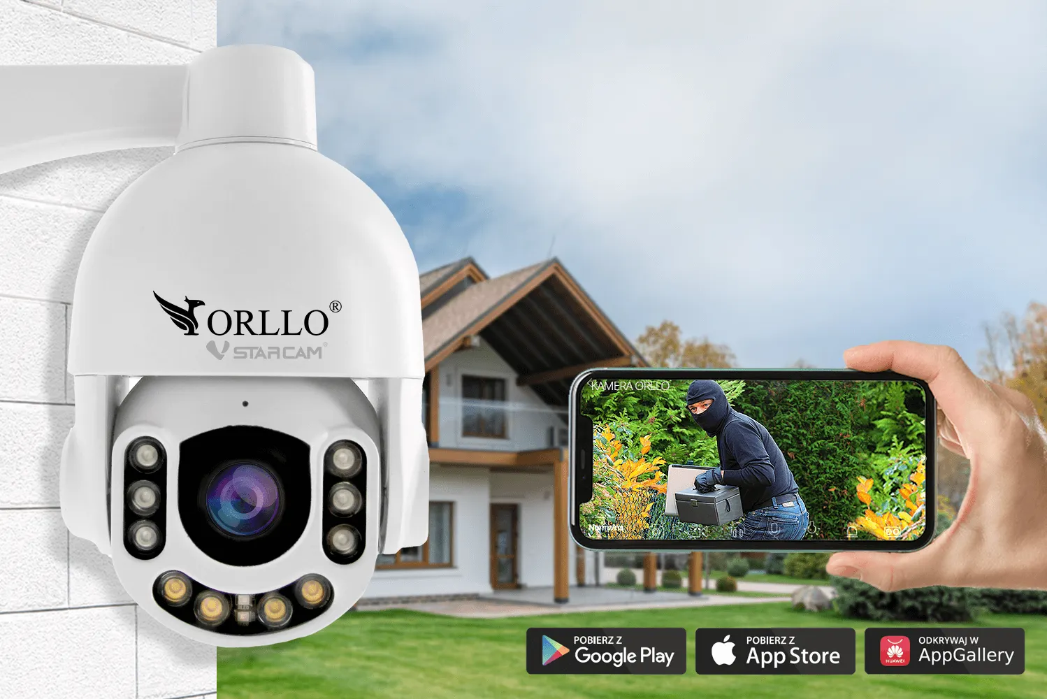 Kamera Zewnętrzna Obrotowa GSM na Kartę SIM ORLLO Z7 OUTLET IDEALNY