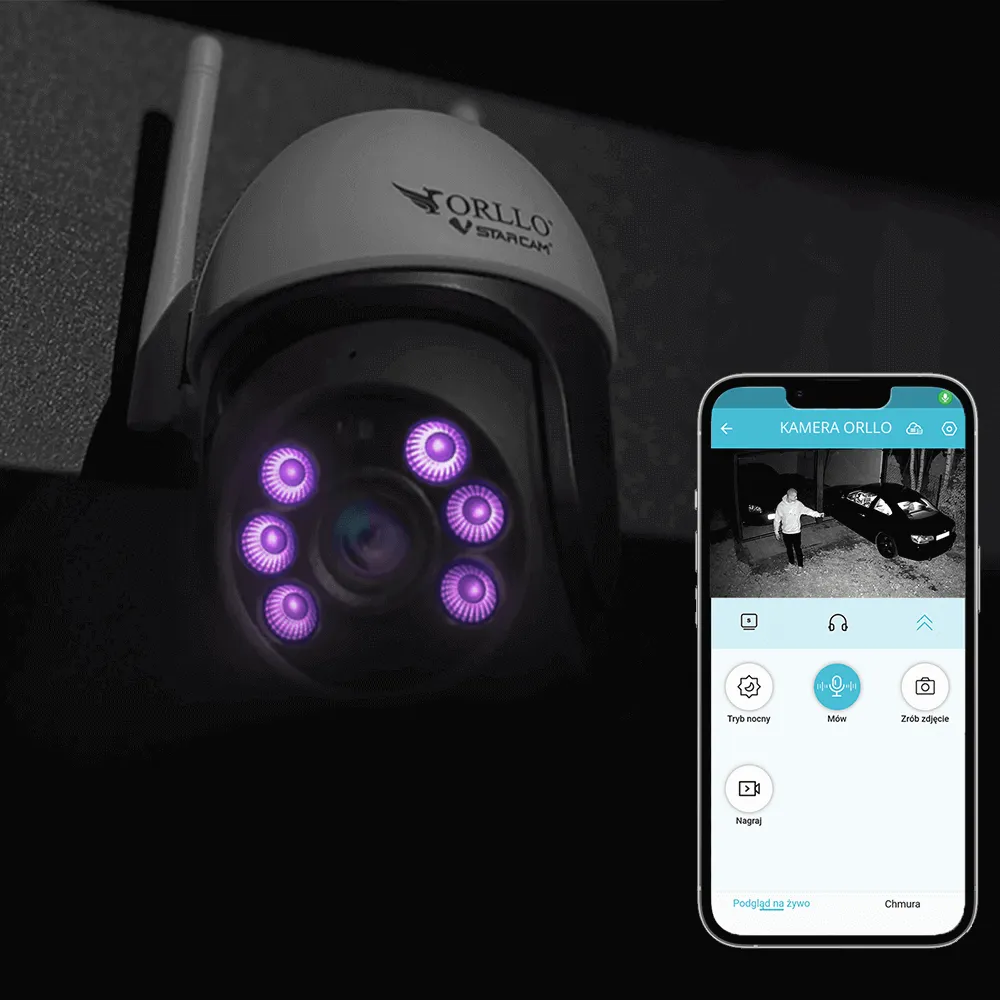 Kamera Obrotowa Zewnętrzna WiFi IP ORLLO Z16
