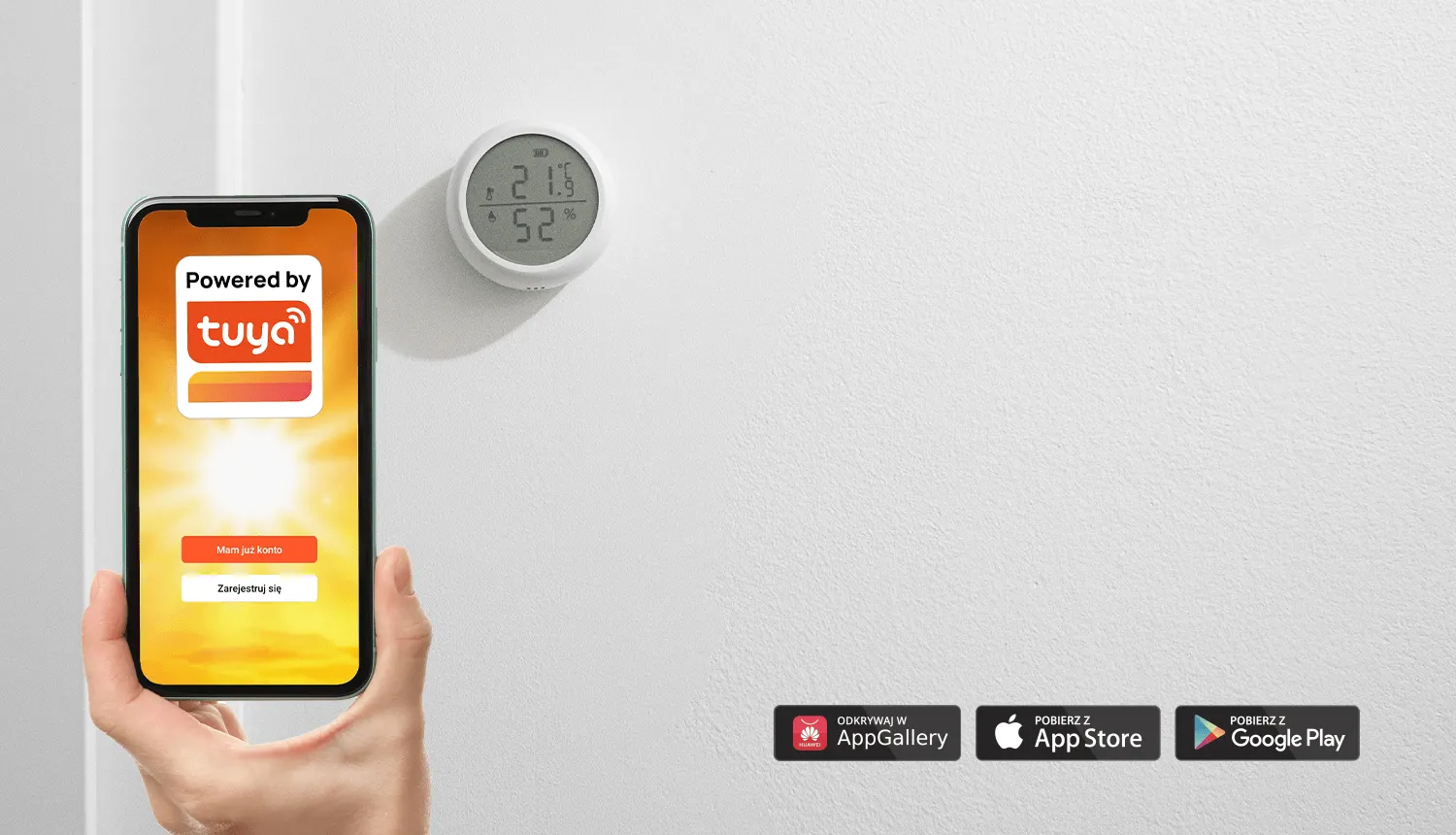 Czujnik Temperatury i Wilgoci WiFi ORLLO TUYA