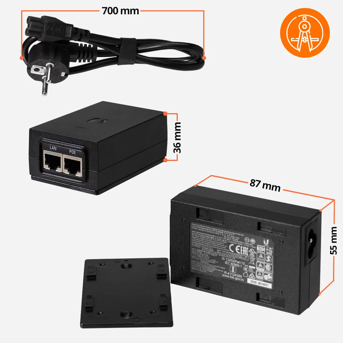 ADAPTER POE 48V Ubiquity
