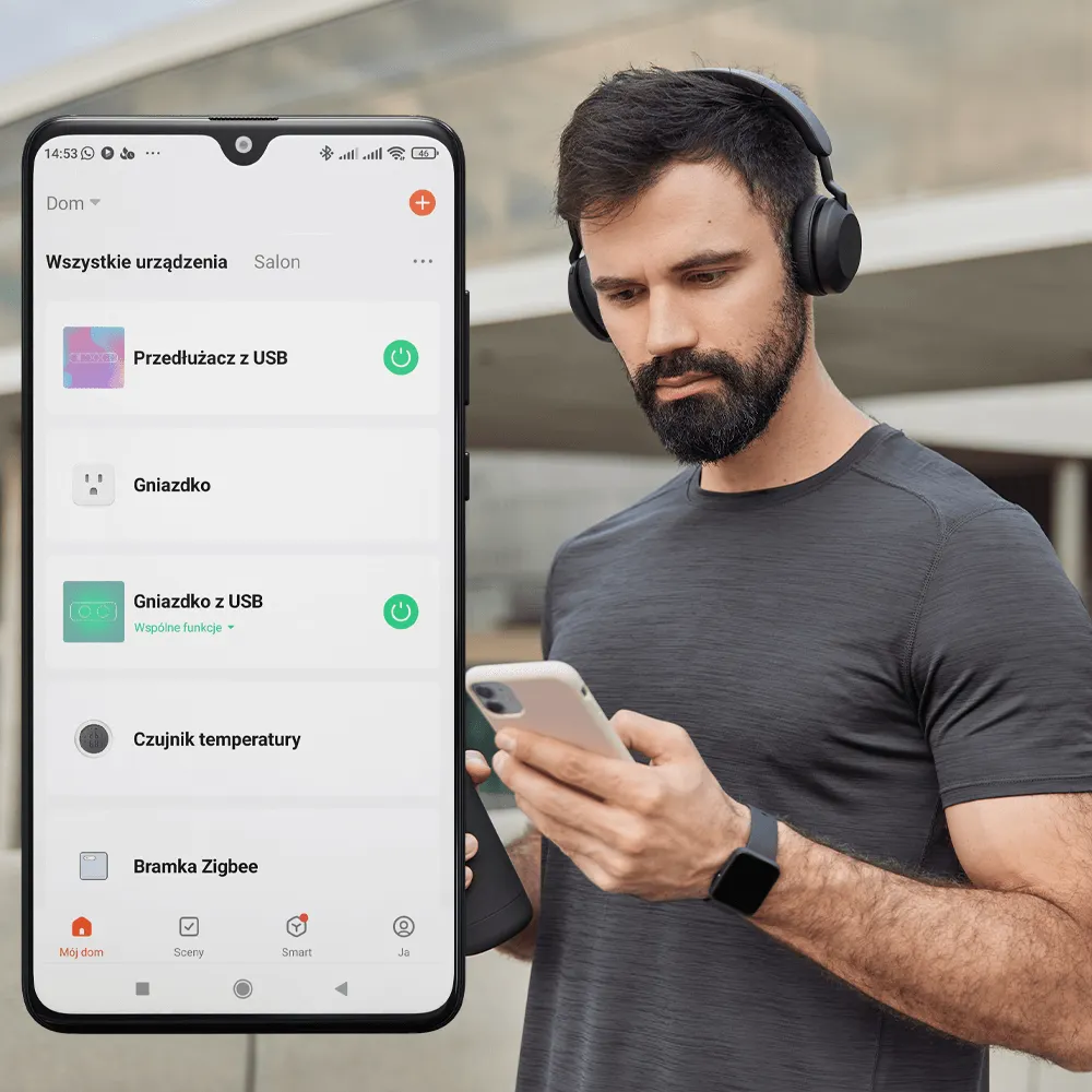 Gniazdko WiFi z USB ORLLO TUYA