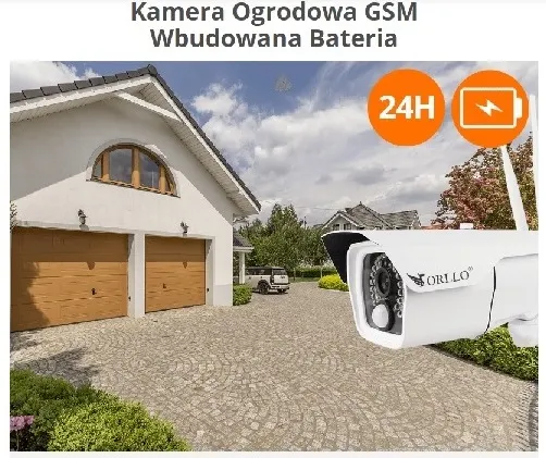 Kamera zewnętrzna baterię IP Wifi Gsm Lte hd do domu orllo bezprzewodowa