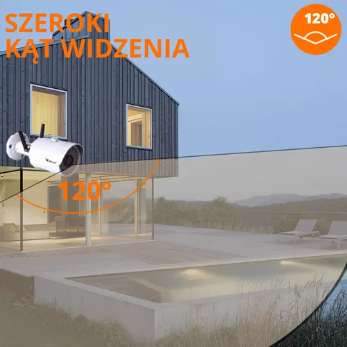 kamera bezprzewodowa hd orllo do domu sklepu posesji duży kąt