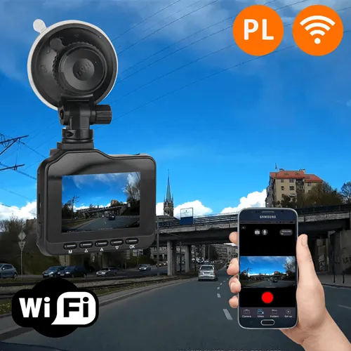 kamera samochodowa 4k gsp wifi przód tył