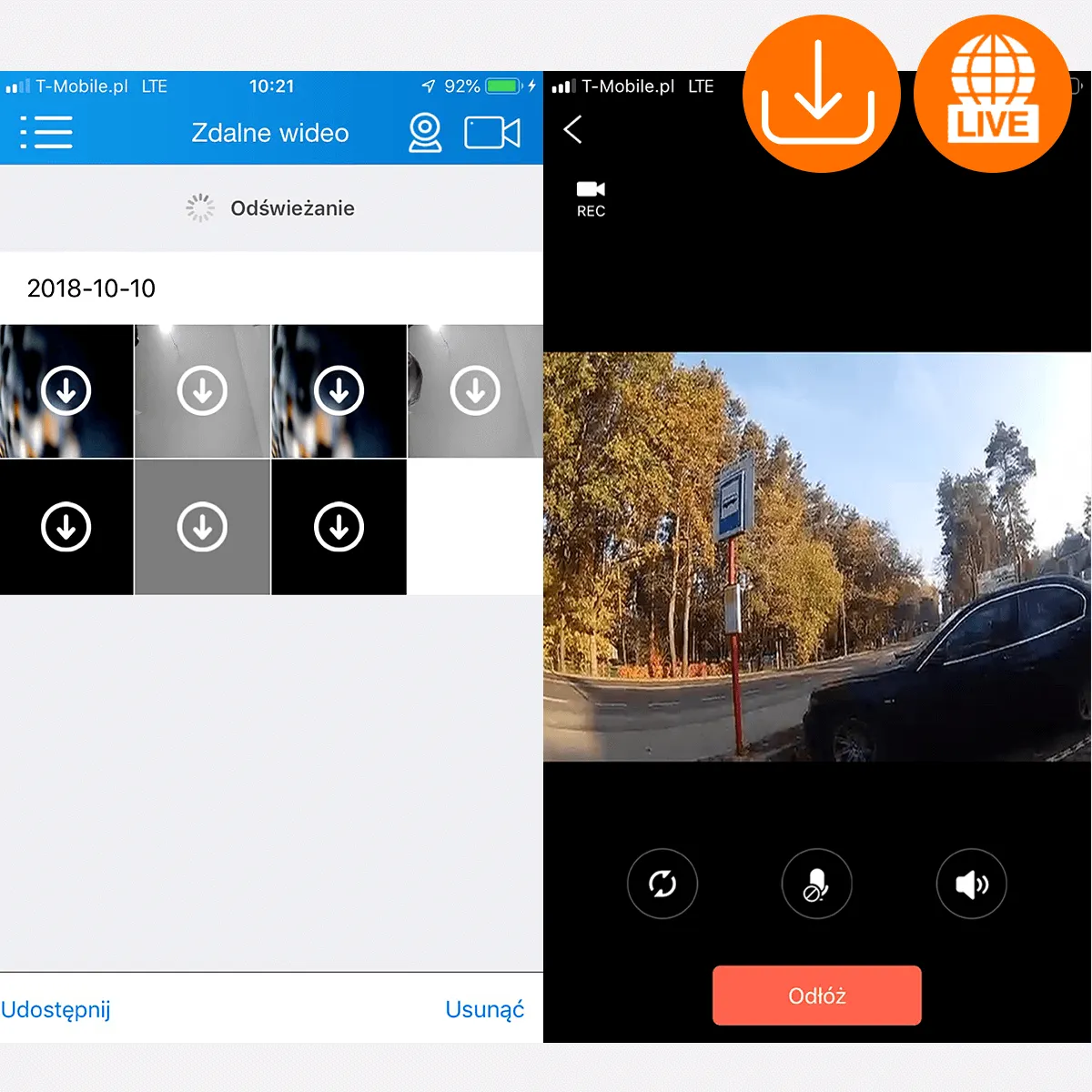 kamera samochodowa aplikacja