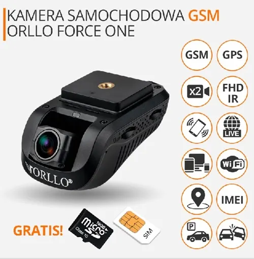 lokalizator gps nadajnik gps alarm gsm orllo samochodowy na baterię baterie stałe podłączenie kamera samochodowa