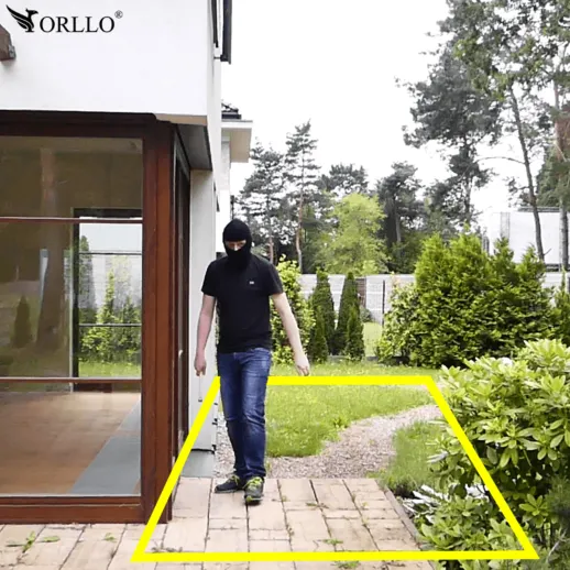 obszar ruchu alarm kamera