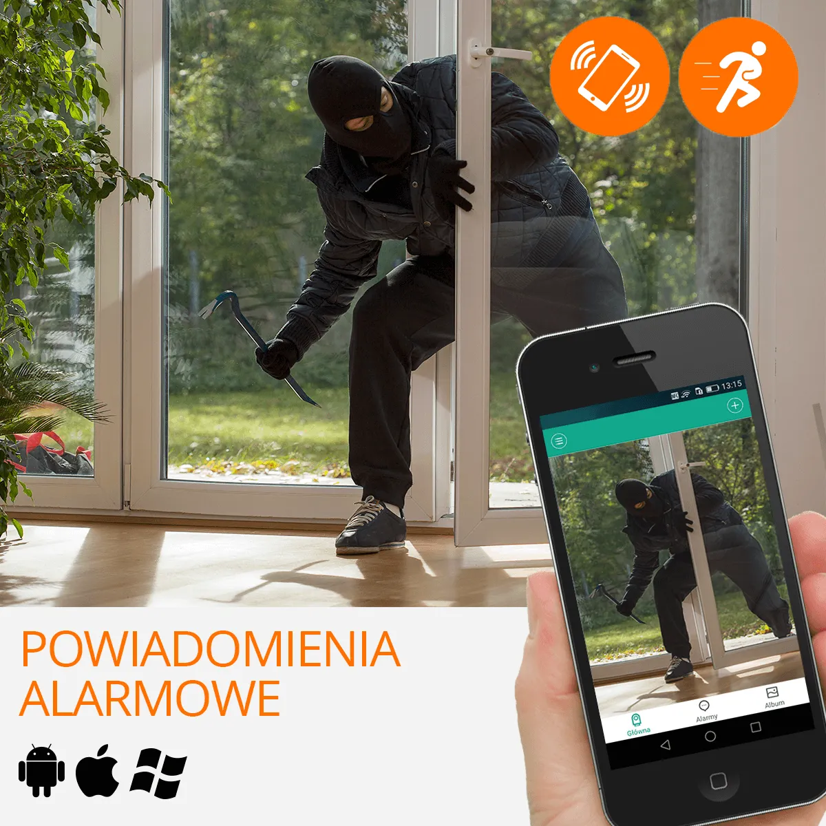 kamera domowa czujnik ruchu orllo